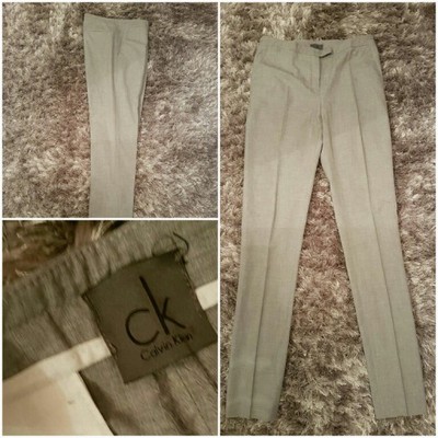 Calvin Klein spodnie szare CK 36 oryginał kanty