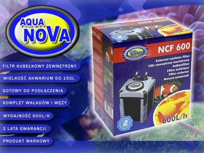Aqua-nova Filtr zewnętrzny kubełkowy NCF-600 do ak