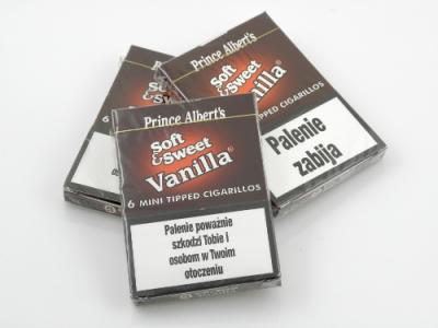 Cygaretki Prince Albert Soft Sweet Vanilla (6 sztu
