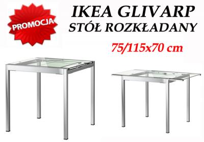 IKEA GLIVARP STÓŁ STOLIK ROZKŁADANY 115x70PROMOCJA - 5645825117 - oficjalne  archiwum Allegro