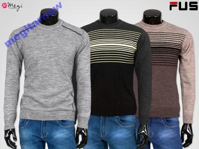 Modne swetry męskie półgolfy FUS sweter męski r L - 5039803569 - oficjalne  archiwum Allegro