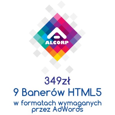 HIT !! Banery AdWords animowane HTML5 - 9 Formatów