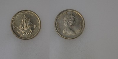 Brytyjskie Karaiby 10 Cents 1995 rok od 1zł i BCM