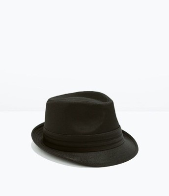 ZARA Czarny kapelusz (L)