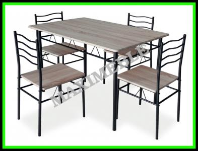 Zestaw stołowy ESPRIT wenge stół+krzesła (1+4)