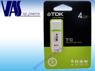 PENDRIVE 4GB 4 GB TDK TF10 PAMIĘĆ USB BIAŁY