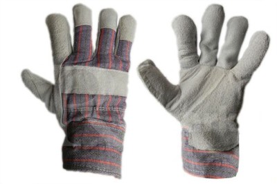 Zimowe rękawice robocze skórzane ochrona wygodne