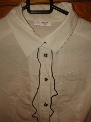 Biała koszula Orsay w stylu marynarskim rozmiar 34