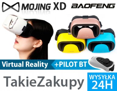 Okulary 3D 360 VR Android Baofeng Mojing XD Pilot - 6137368400 - oficjalne  archiwum Allegro