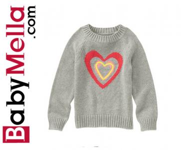 Gymboree sweter cekinowe serce 6-8 lat