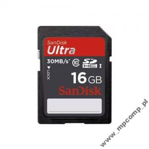 KARTA SANDISK 16GB SDHC/10 30MB/S ULTRA,SKLEP,FV