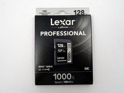 ORG100% KARTA LEXAR PROFESSIONAL 128GB SDXC 1000X