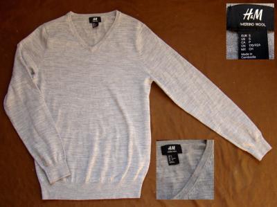 Sweter H&amp;M 100% wełna merino rozmiar M