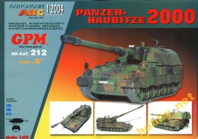 Panzer Haubitze 2000 GPM 1:25 Kartonowe ABC