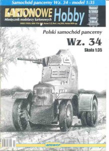 Polski samochód pancerny Wz. 34 Kartonowe hobby