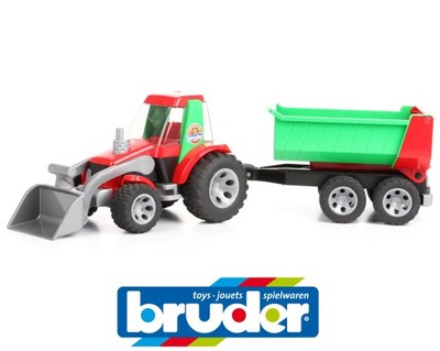 BRUDER 20116 traktor z przyczepą zabawka ROADMAX - 6454777805 - oficjalne  archiwum Allegro