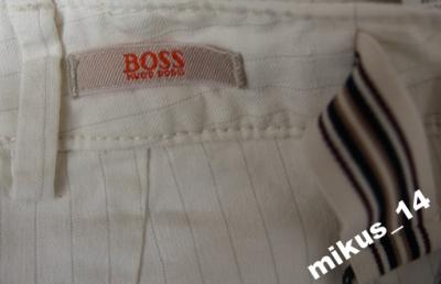 Spodnie materiałowe Hugo Boss na lato modne roz.48