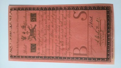 Insurekcja Bilet Skarbowy na 100 złotych 1794 rok