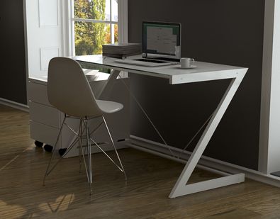 Unikalne, białe biurko DD Z-Line Computer Desk