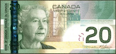 Kanada - 20 dolarów 2011  P103h Elżbieta II papier