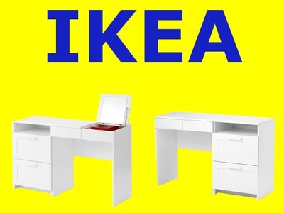 IKEA BRIMNES Toaletka+komoda +biurko biały 3 w 1 - 6416225155 - oficjalne  archiwum Allegro