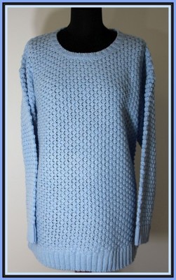 Sweter damski ażurowy kolor błękitny R 44/46 - 6903462268 - oficjalne  archiwum Allegro