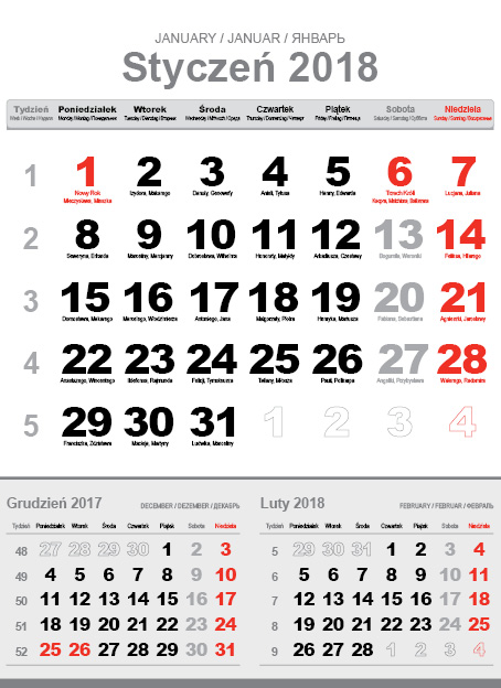 Kalendarium biurkowe do edycji 120x165mm
