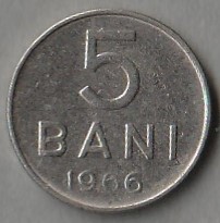 Rumunia / 5 bani / 1966 /