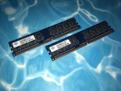 A1041] DDR2 2GB (2x1GB) NANYA NT1GT64U88D0BY-AD