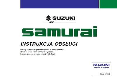 Suzuki Samurai 1998 - 2002 Nowa Instrukcja Obsługi