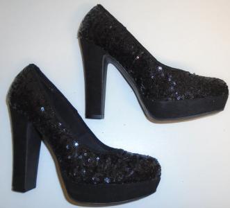Czółenka GRACELAND 40 czarne szpilki buty damskie
