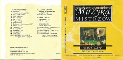Muzyka mistrzów - Saint-Saens - Muzyczne baśnie CD