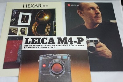 Leica M4-P Leica MP, M7, Konica Hexar RF- broszury