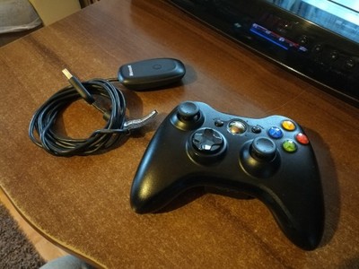 Oryginalny Pad Xbox 360 PC + Adapter WIFI nadajnik