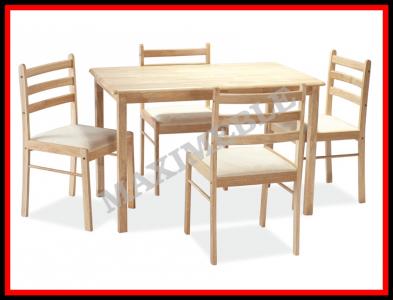 Zestaw STARTER II stół +4 krzesła buk kpl SIGNAL