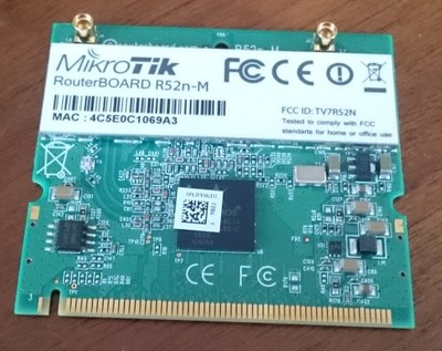 R52nM Routerboard Mikrotik - karta miniPCI