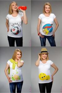 My Tummy t-shirt śmieszne koszulki ciążowe r. M - 2639420756 - oficjalne  archiwum Allegro