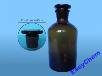 Butelka z korkiem szklana 500 ml Oranż w/sz FV