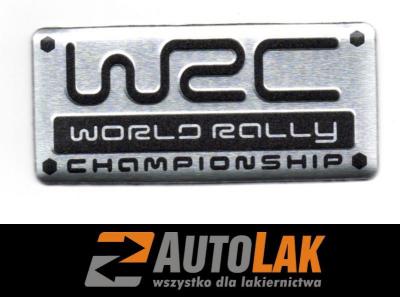 NAKLEJKA ALU NALPKA EMBLEMAT WRC  ! 2,5 x 5,5 cm