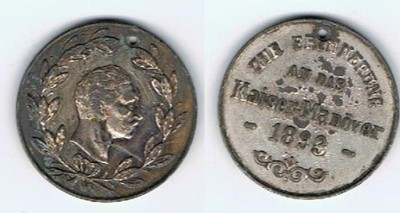 Stary Niemiecki Medal 1893 rok