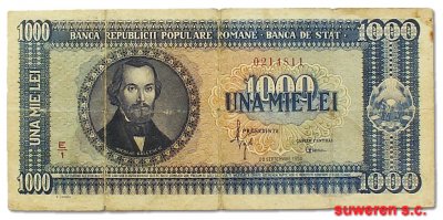 11.bf.Rumunia, 1 000 Lei 1950, P.87, St.4/4+
