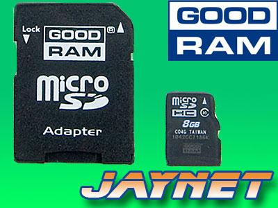 GOODRAM 8GB micro SDHC 8 GB Class 10 microSD 60MBs