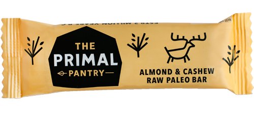 Baton Almond &amp; Cashew Raw Paleo Bar - 3 sztuki