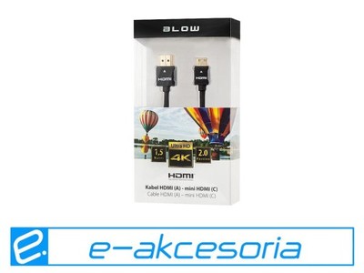 KABEL PRZEWÓD HDMI mini HDMI 4K 1,5m BLOW