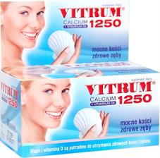 VITRUM CALCIUM 1250 + witamina D3 60tabl. wapń !!!