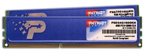 PATRIOT DDR3 8GB (2x4GB) KH 1600MHz CL11