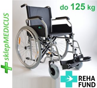 Wózek inwalidzki CRUISER 1 REHA FUND stalowy 42 cm