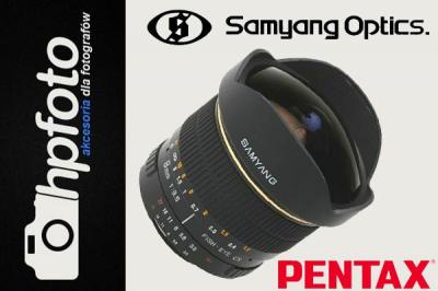 Samyang 8mm f3.5 Fish-Eye do Pentax - KURIER 0zl