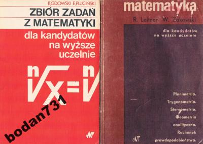 MATEMATYKA Leitner Żakowski + ZBIÓR ZADAŃ Z MATEMA