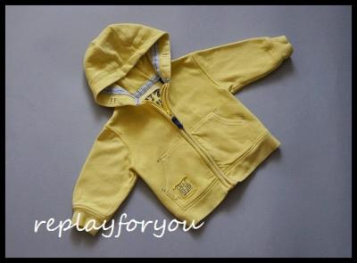 NEXT boska modna żółta bluza z kapturem 74-80